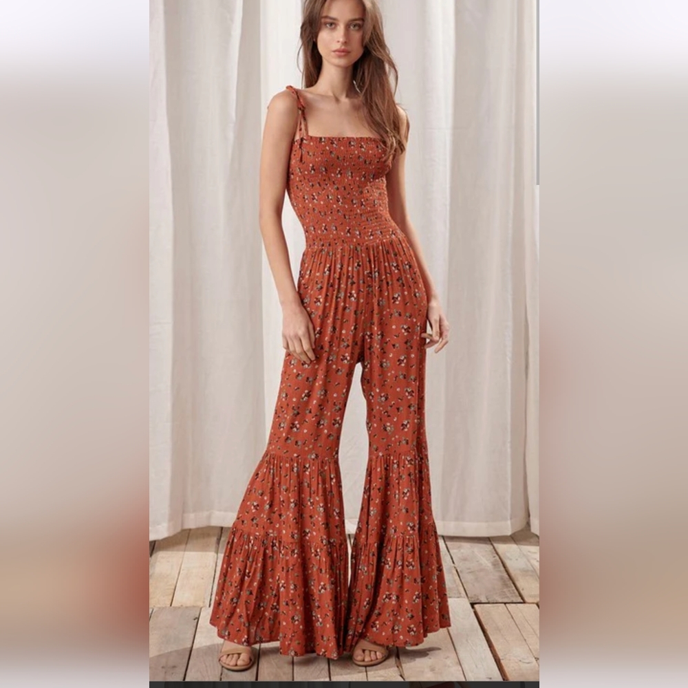 Storia wide leg bells jumpsuit